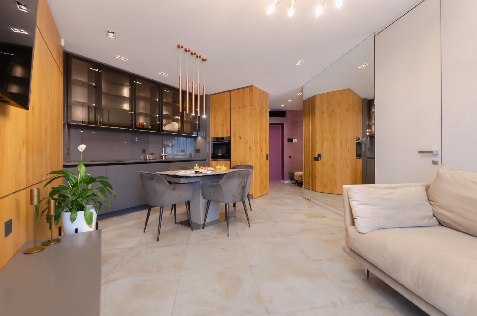 Modern New Cozy Apartment Kvartet Railway Station Kyiv Exterior foto